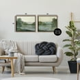 thumbnail image 3 of Stupell Industries Mountain Views in Muted Tones Landscape & Nature Painting Brown Floater Framed Canvas Art Print Wall Art, 21 x 17, Set of 2, 3 of 9