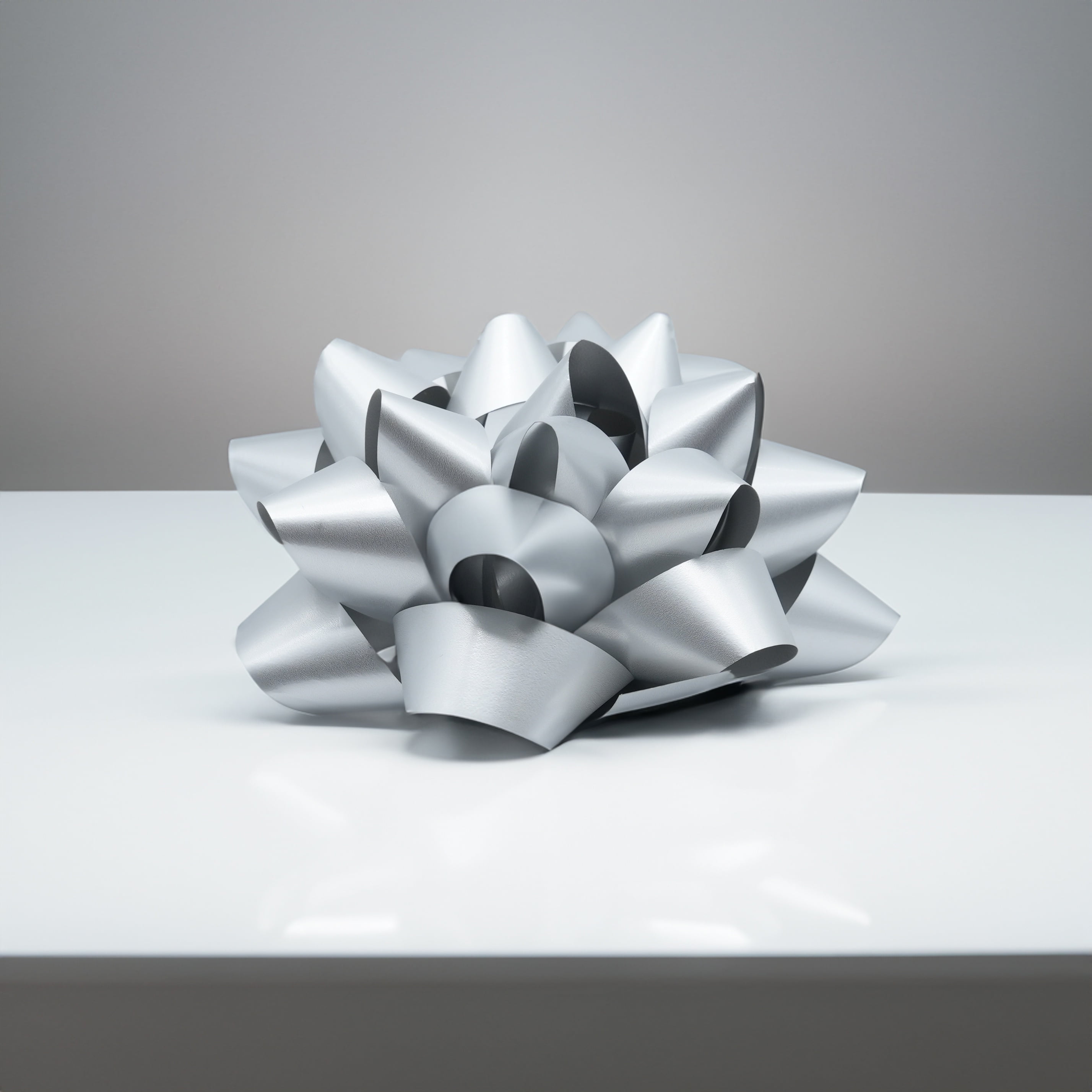 Holiday Time 8 Inch Giant Silver Bow, Giant 8" bow, silver finish