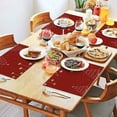 thumbnail image 2 of Merry Christmas Winter Holiday Tree Rectangle Dining Placemat 4PCS Durable Linen Placemats 12 X 18 Inch Holiday Fashions Dining Table Place Mats for Kitchen Dining Table,Kitchen Table Mats, 2 of 5