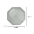 thumbnail image 5 of Platter with Marble Frame and Octagonal Shape, Large, White,Saltoro Sherpi, 5 of 5