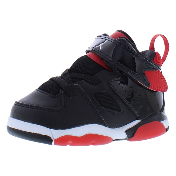 Nike Jordan Flight Club '91 Leather Infant/Toddler Shoes Size 6, Color: Black/University Red/White