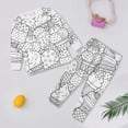 thumbnail image 3 of Ensemble de Vêtements de Maison Peints à la Main pour Garçons, Ensemble de Pyjama à Colorier pour Filles, 3 of 3