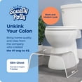 thumbnail image 2 of Squatty Potty Slim Clear 7" Acrylic Non-Slip Toilet Stool, 2 of 12