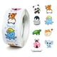 thumbnail image 3 of 500 hojas / rollos de pegatinas de rollos de animales pequeños pegatinas de recompensa infantil pegatinas de dibujos animados de animales de jardín de infantes para estudiantes, 3 of 5