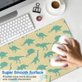 thumbnail image 4 of Long Mouse Pads for Desk,LightYellow Green Dinosaurs Silhouettes Desk Mats on Top Of Desks, Desk Mouse Pad Extra Large with 3mm Non-Slip Base and Stitched Edge for Gaming,Work,Home 31.5"x11.8", 4 of 5