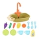 thumbnail image 4 of Juguetes de fregadero de cocina con accesorios de agua corriente, de ciclo del agua, regalos de cumpleaños, juguetes de simulación para niños, Verde, 4 of 10