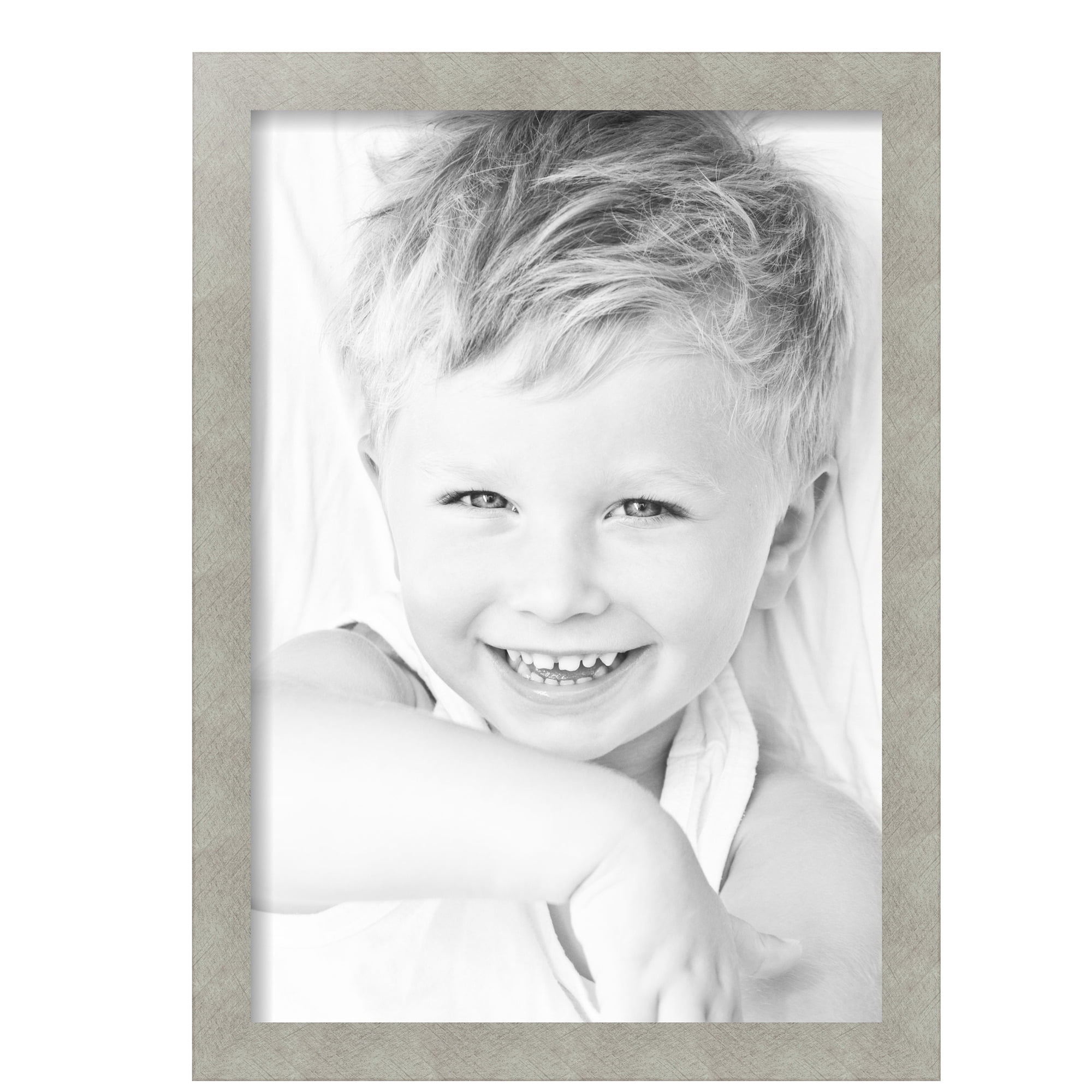 ArtToFrames 14" x 20" Classic Silver Picture Frame, 14x20 inch Gray MDF Poster Frame (WOM-4499), 2 Pack