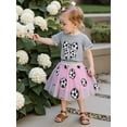 thumbnail image 5 of BemeyourBBs Kids Toddler Baby Girl Baseball Outfit Infant Baby Girls Summer Clothes Cute Bowknot Embroidery Short Sleeve T Shirt Tops Tulle Tutu Skirt Set 2Pcs Toddler Baby Girl Summer Outfit, 5 of 9