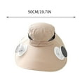 thumbnail image 3 of Nilvkv Summer Fisherman Hat Solar Usb Charging-Purpose Fan Hat Men'S Strong Wind Charging Fan, 3 of 5