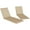 Beige, variant on Outsunny Outdoor Lounge Chair Cushion Set of 2, Foldable Patio Chaise Lounge Cushion Set, 76" x 23", Beige