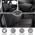 thumbnail image 6 of EKR Custom Fit Tacoma Car Seat Covers for Select Toyota Tacoma 2024 2025 2026 Double cab/Crew Cab SR,SR5,TRD Sport,TRD Off-Road,Limited -Full Set,Leather (Black with Blue Trim), 6 of 7