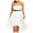 White, variant on Odeerbi Sequin Dress for Women 2025 Off Shoulder Party Dresses Waist Chiffon Irregular Bandeau Dress Blue
