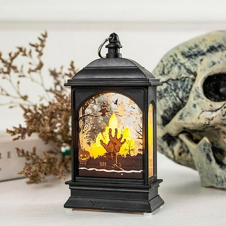 

Oaktree Halloween Household Small Night Light Castle Pumpkin Light Flameless Festival Wedding Decoration Lamp Supplies