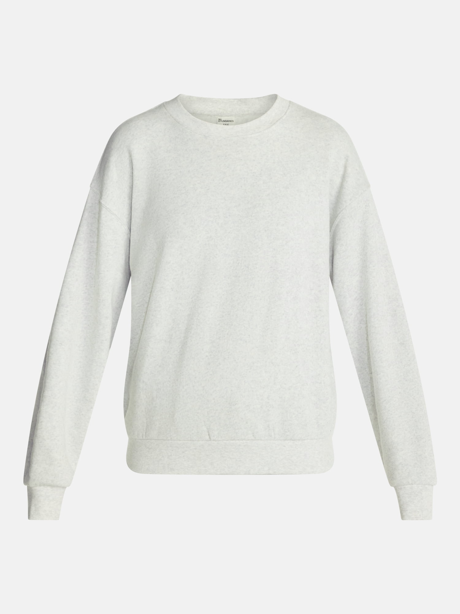 No Boundaries Pullover Crewneck Sleep Top with Long Sleeves, Women's XXS-3X