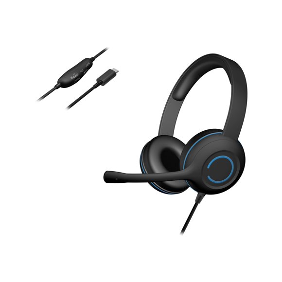 Cyber Acoustics AC 5014 - Casque - sur-Oreille - Filaire - USB-C