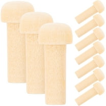 MLINS 10pcs Wooden Axle Peg Mini Wooden Toy Accessory  Unfinished Wood Pegs Diy Supply