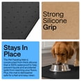 thumbnail image 3 of GORILLA GRIP Silicone Pet Feeding Mat, 100% Waterproof, Protects Floors, 16x10, Black, 3 of 9