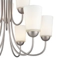 thumbnail image 4 of Millennium Lighting Metal 9 Light Chandelier in Satin Nickel/Silver, 4 of 5