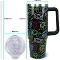 thumbnail image 4 of 30 oz Gaming Tumbler With Handle and Straw, 30oz Insulated Stainless Gaming Tumbler Coffee Travel Mugs Cup Water Bottle Game Lovers Gifts for Men Boys, 4 of 6