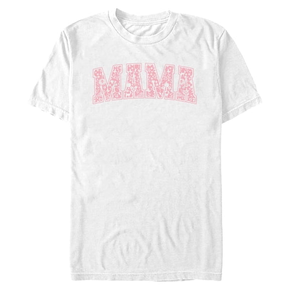 Mens Disney Mama Collegiate Items Pattern T Shirt