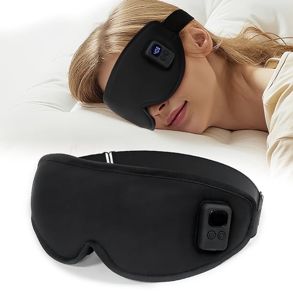 UNCN Heated Eye Mask, Rechargeable, Dry Eye Relief, Washable Blackout Design