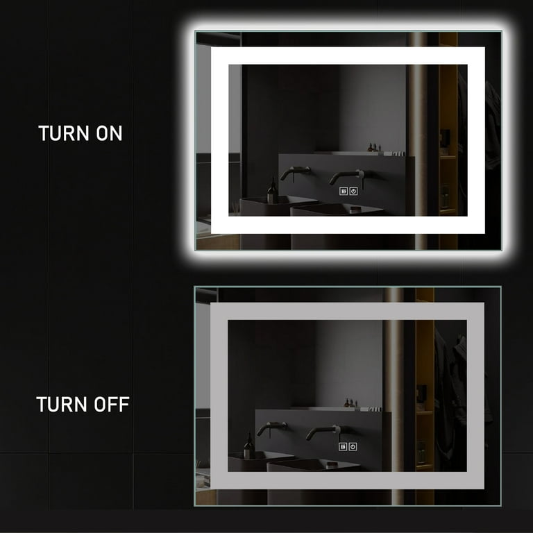 36 in x 28 in Modern Vanity LED Mirror - Walmart.com 36 in x 28 in Modern Vanity LED Mirror - Walmart.com