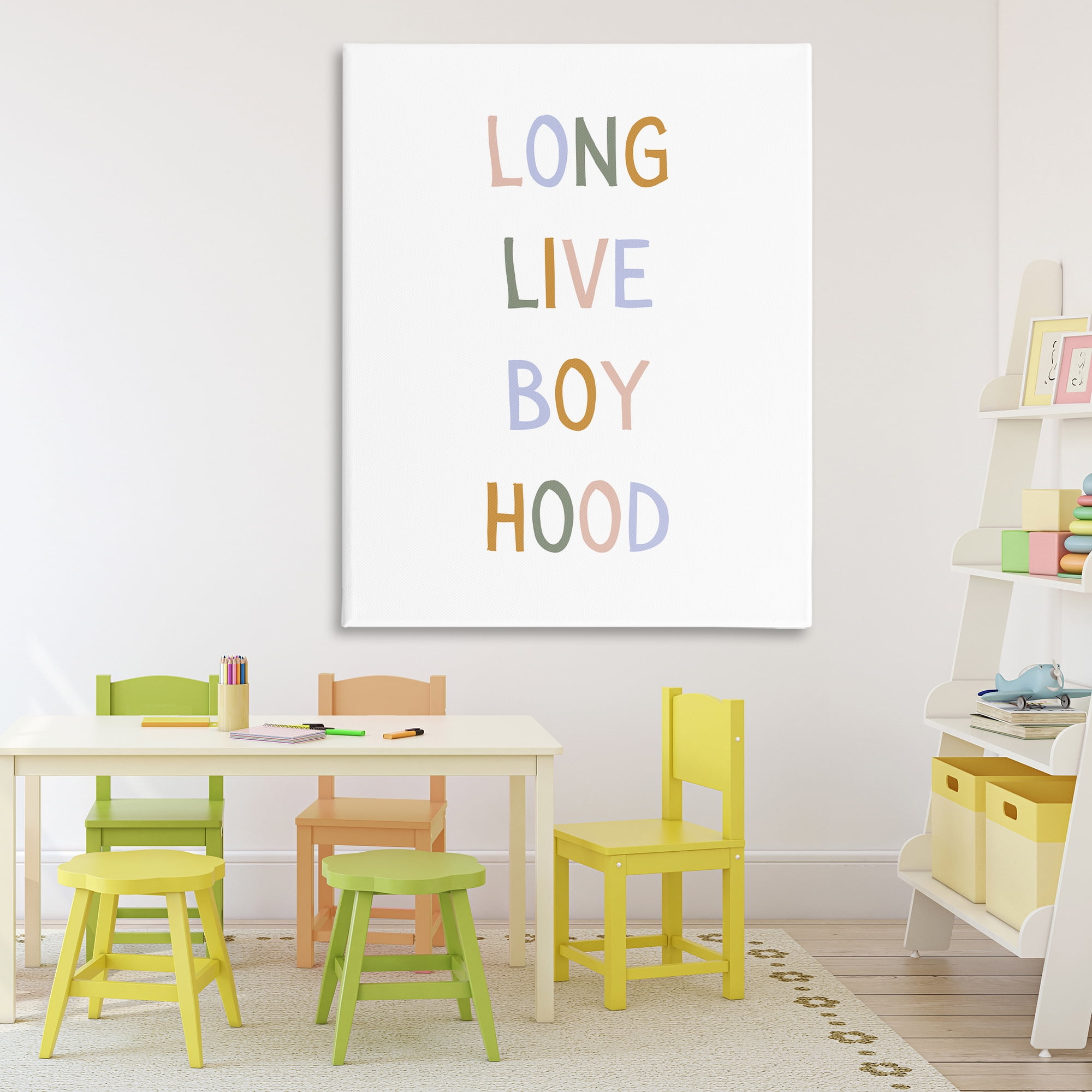 Stupell Industries Long Live Boy Hood Canvas Wall Art, design by Katie Griggs