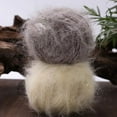thumbnail image 4 of Nvzi Hilo de bucle de lujo acrílico de lana de felpa suave para hacer cabello de muñecas, tejer a crochet, fieltro de lana cardado de oveja, mecha, fibra (100 g, A250), 4 of 4