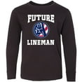 thumbnail image 3 of Inktastic Future Lineman Long Sleeve Youth T-Shirt, 3 of 5