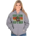 thumbnail image 3 of Woodsy Owl Keep it Clean and Green Unisex Plus Size Zip Hoodie Brisco Brands 2X, 3 of 4