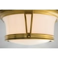 thumbnail image 2 of Hudson Valley Newport 2-Light Flush Mount in Aged Brass, 10" Wide, 2 of 2