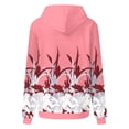 thumbnail image 5 of WREESH Women's Printed Oversized Hoodie Long Sleeve Casual Drawstring Sweatshirt Hooded Pullover Top with Pocket Pink, 5 of 5