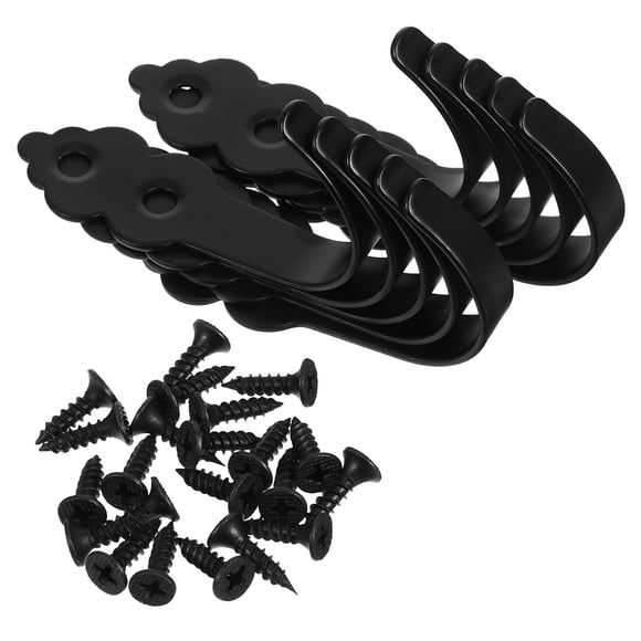 WHAMVOX 10Ud Montados En Pared De Metal Negro Para Cocina Y Organización