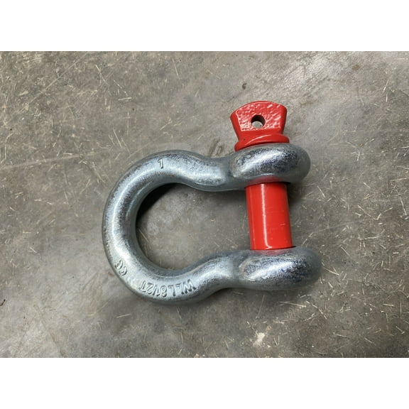 1" Anchor Shackle With Red Pin 0900163