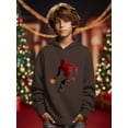 thumbnail image 3 of Mikrdoo 5Y-14Y Boys Tops Cool Basketball Player Print Long Sleeve Pullover Hoodie Spring Autumn Casual Sweatshirt, 3 of 8