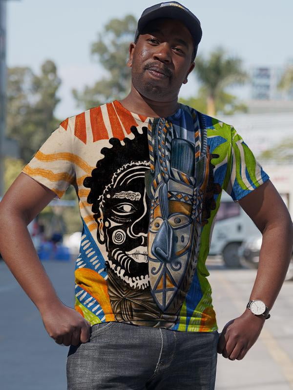 RSG Men's Printed Shirt Funky Casual 