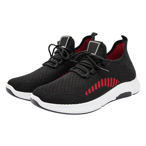 XIMIN Men Shoes Gym Tennis Athletic Mesh Workout Non Slip Work Air-Cushion Arch Support Tennis Sneakers Lightweight Breathable Sports Walking Shoes