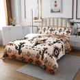 thumbnail image 3 of Erosebridal Tribal Aztec Coverlet Set Twin, Triangle Geometric Bedding Set, Bohomian Style Decor, 3 of 5