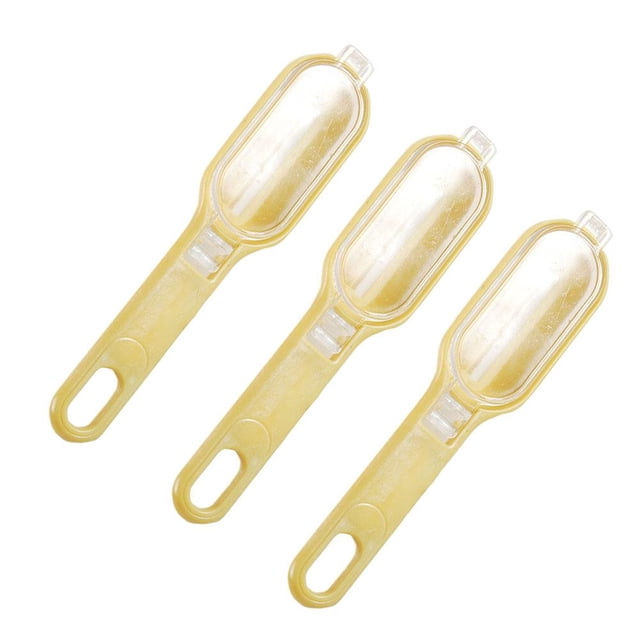 CAIROYAR Cepilladora de pescado manual portátil con cubierta de plástico, herramienta para pelar B1X0