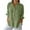 Army Green, variant on Busydd Womens Tops V Neck 3/4 Length Sleeve Cotton Linen Shirts Solid Color Lapel Dressy Blouses Fashion Loose Button Down T Shirts Summer Casual Bubble Sleeve Tie Back Tops,Plus Size S-5XL