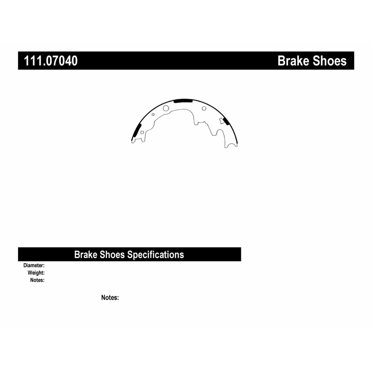 Centric 111.07040 Rear Brake Pad