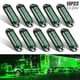 thumbnail image 1 of 10X 4-LED Verde Marcador lateral Liquidación Remolque Camión RV Luz Impermeable 12V / 24V, Verde Sincero Electrónica, 1 of 5