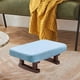 thumbnail image 3 of Pequeño banco decorativo minimalista otomano moderno rectangular taburete escalón para Azul claro, 3 of 9