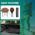 thumbnail image 5 of NAIZEA Heavy Duty Extra Large Portable Camping Chair with Cup Holder for Adults Outdoors, Brown, 5 of 13