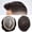#3 Dark Brown, variant on Toupee for Men Hair System Replacement Monofilament Mens Toupee Hairpiece Durable Poly Coated NPU Around Wig for Men Human Hair Piece Unit 120% Density 8"X10" #2 Darkest Brown