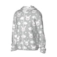 thumbnail image 2 of KLL Rabbit And Cloud Print Men's Women’s UPF 50+ Sun Protection Outdoor Hoodie Jacket Long Sleeve Fishing Hiking Performance Shirt-Medium, 2 of 6