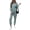Green, variant on Women's Waffle Knit 2 Piece Outfits Lounge Sets 1/4 Zip Up Pullover Long Sleeve Top Jogger Sweats Track Suits Set,Navy Blue,M