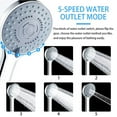 thumbnail image 2 of facefd Plastic Detachable Multi-modes Adjustable Anti-rust Electroplate Replacing High Pressure Sprayer Sprinkler Type2 Type10, 2 of 6