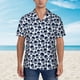 thumbnail image 2 of Fotbe black Skull white Camisa Hawaiana para Hombre Unisex – Camisa Casual de Verano con Botones de Manga Corta de Algodón y Lino,Small, 2 of 7