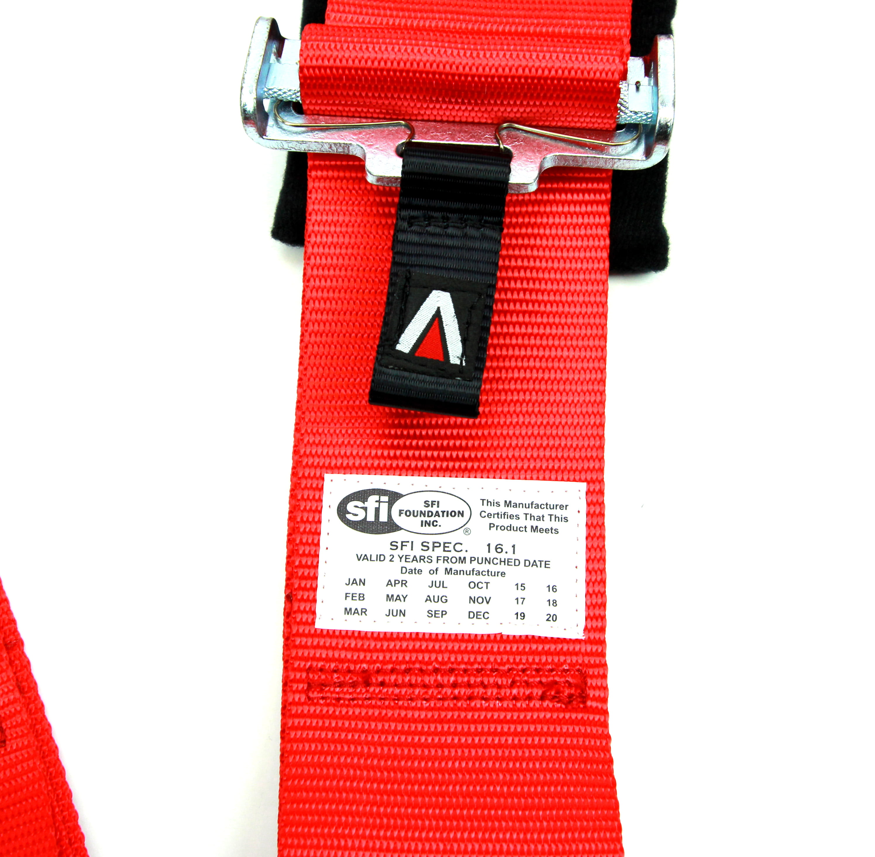 Red for one seat Tanaka SFI 16.1 Latch and Link 5-Point Safety Harness Set with Ultra Comfort Heavy Duty Shoulder Pads 